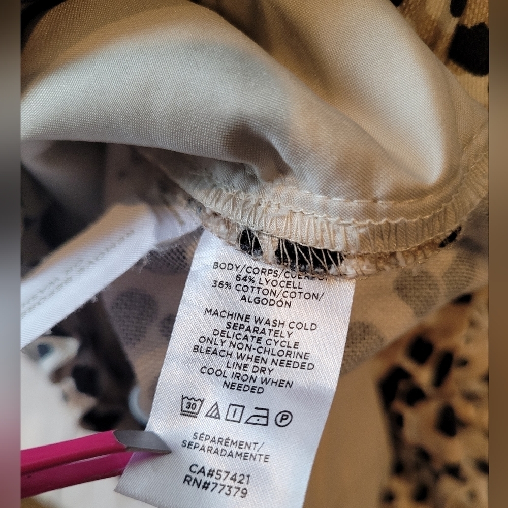 Ann Taylor •Size Medium• Leopard Tan Print High Waisted Pull On Pants w/ pockets - Picture 8 of 12